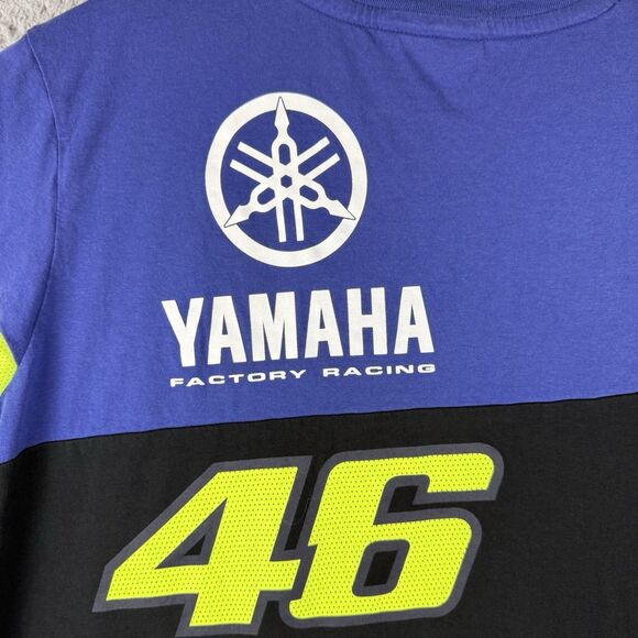 Yamaha Factory Racing Shirt Men’s Medium VR46 46 MotoGP Valentino Rossi Tee - Picture 7 of 10